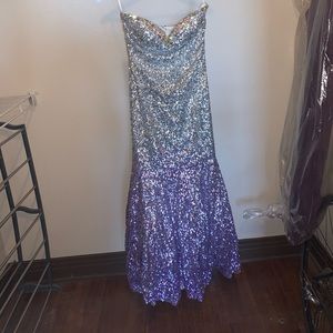 Ombré prom dress